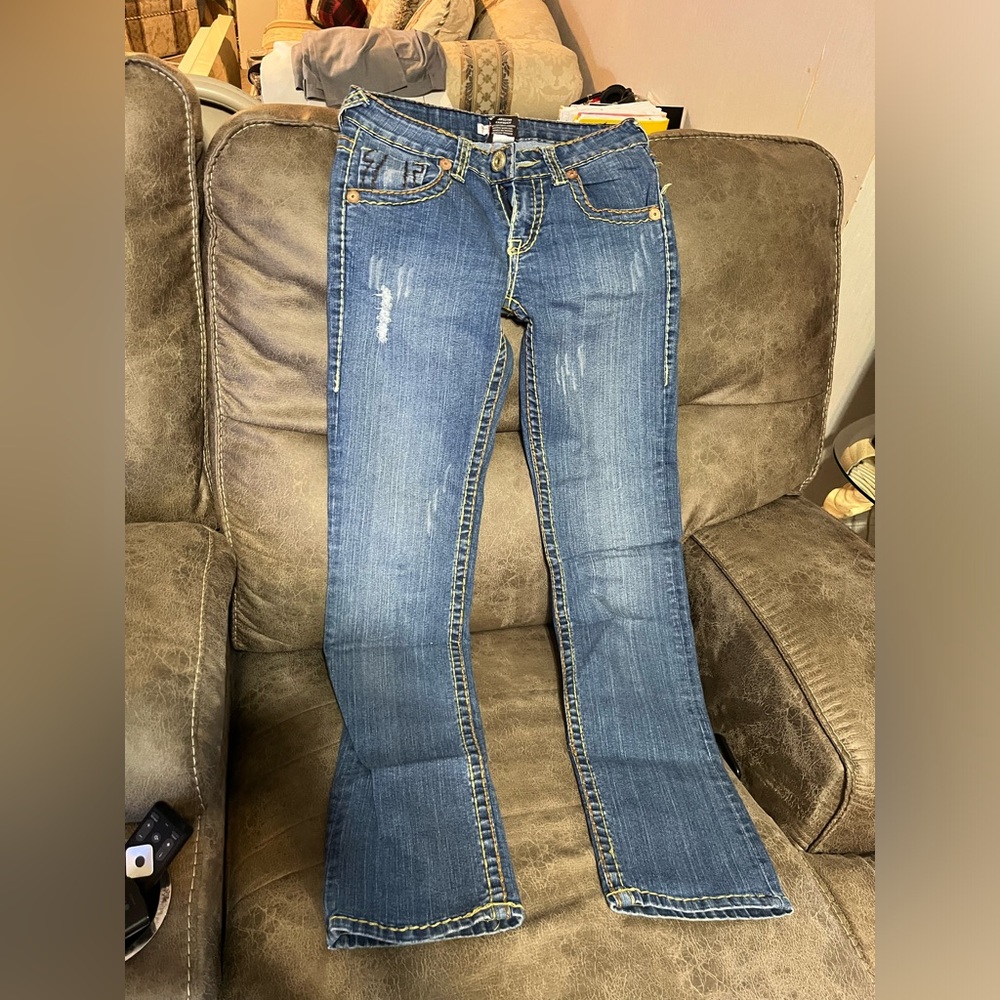 True religion blue jeans size 27
